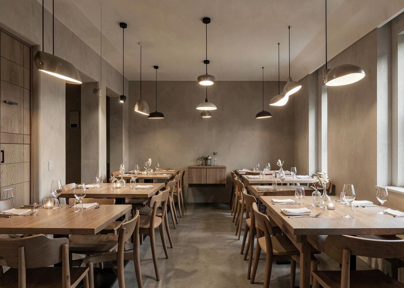 Family dining hall interior